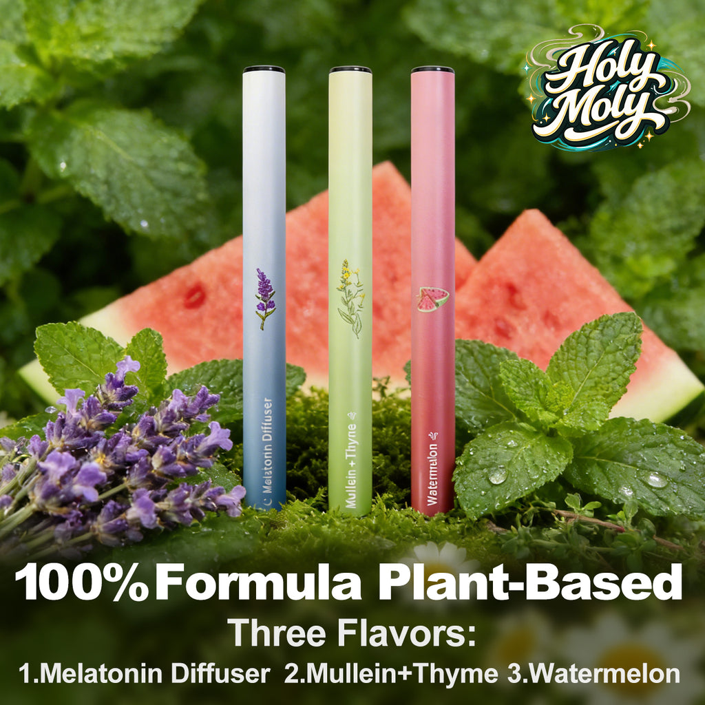 HOLYMOLY B Bundle 3-pack portable herbal ritual trio with Mint, Melatonin, and Watermelon flavors