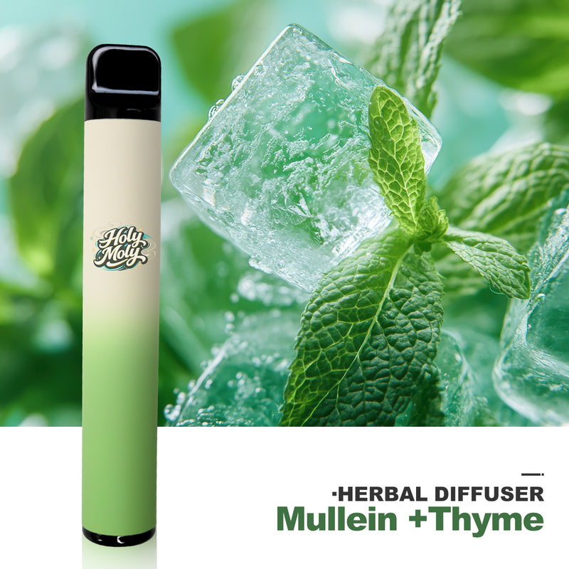 HOLYMOLY U Mullein plus Thyme natural plant extract diffuser with ice and mint leaf