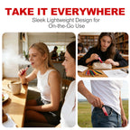 People using HOLYMOLY herbal diffusers in various scenes including a cafe, a study room, and outdoors to show the sleek lightweight design for on-the-go use