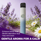 HOLYMOLY Melatonin herbal diffuser in a lavender field for calm stress relief and emotional stability