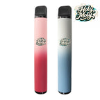Two HOLYMOLY herbal diffusers on a white background: one with a pink gradient representing Watermelon flavor and one with a blue gradient representing Melatonin (Lavender) flavor.