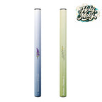 Two slim HOLYMOLY herbal diffusers on a white background: one green-gradient Mint flavor and one blue-gradient Lavender flavor.